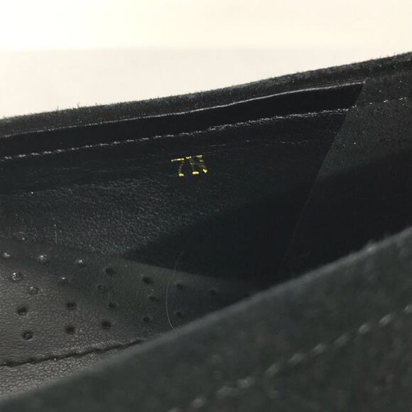 Vaneli Black Suede Fringe Flat 7N EUC - Picture 7 of 7